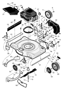 Part Location Diagram of F-99467 Briggs and Stratton Book, Instruction